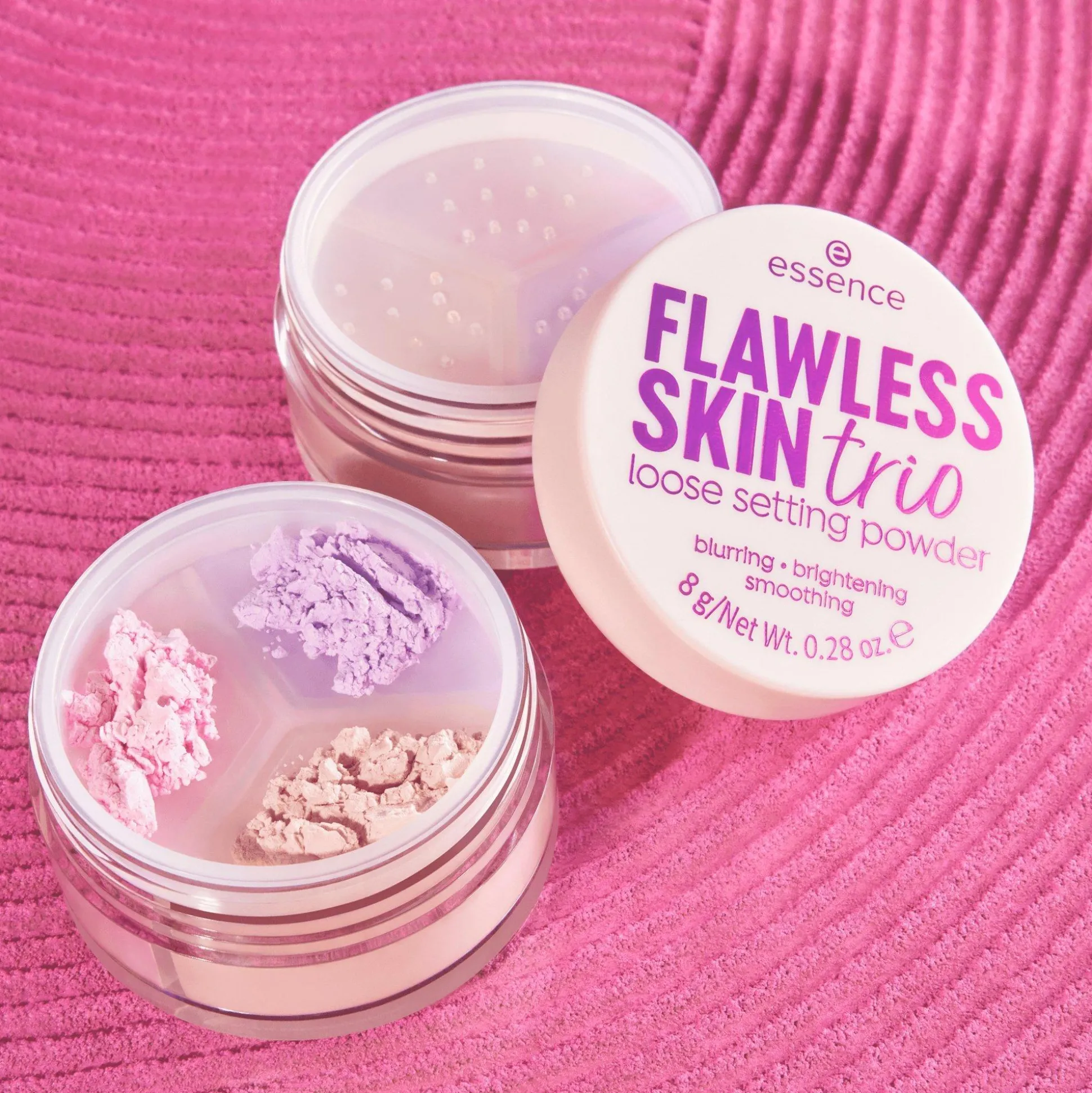 essence FLAWLESS SKIN trio cipria in polvere New