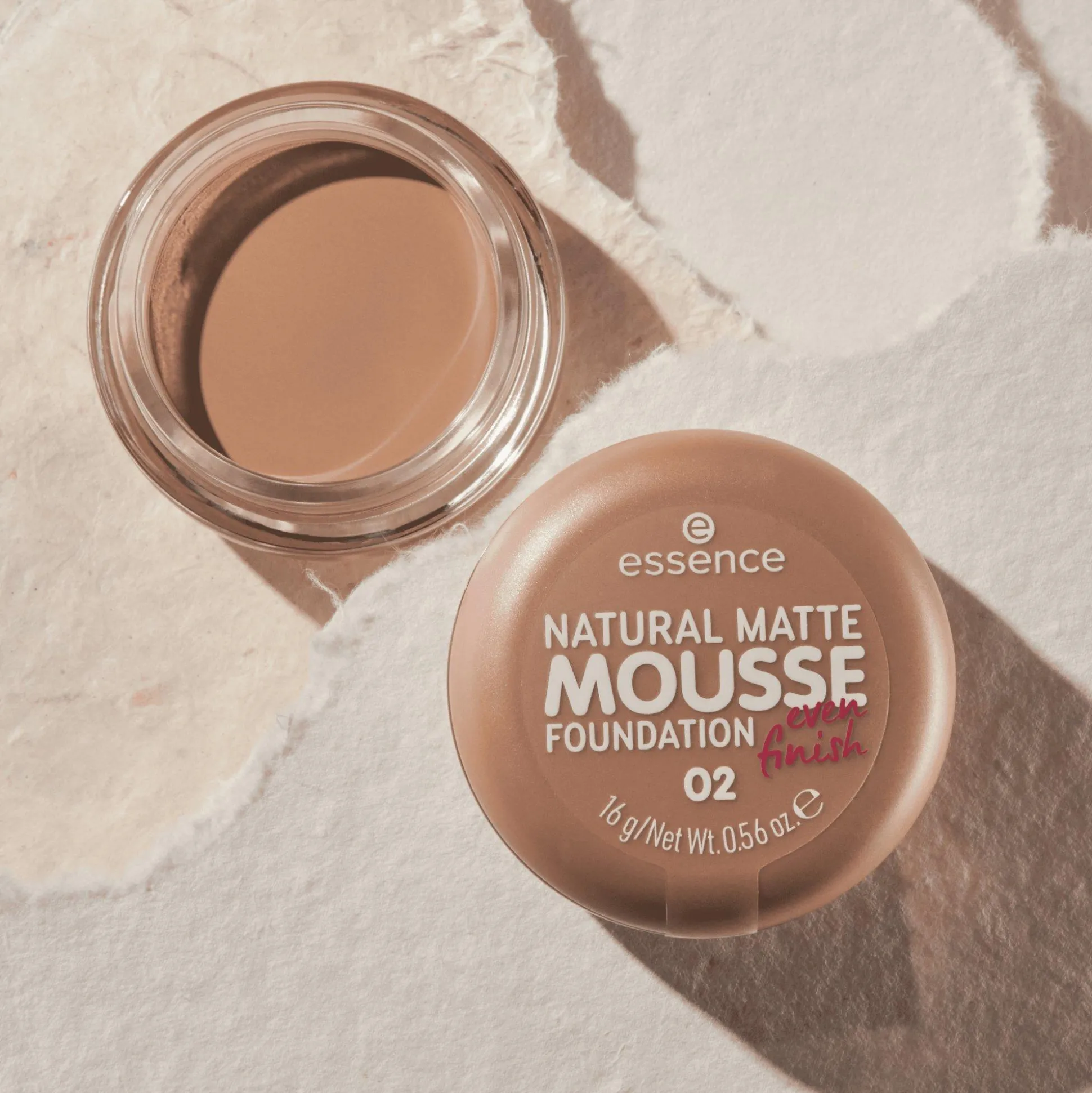essence FONDOTINTA NATURAL MATTE MOUSSE 02 - Hot