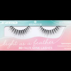 essence LIGHT AS A FEATHER Ciglia finte effetto visone 3D 01 - Light up your life Flash Sale