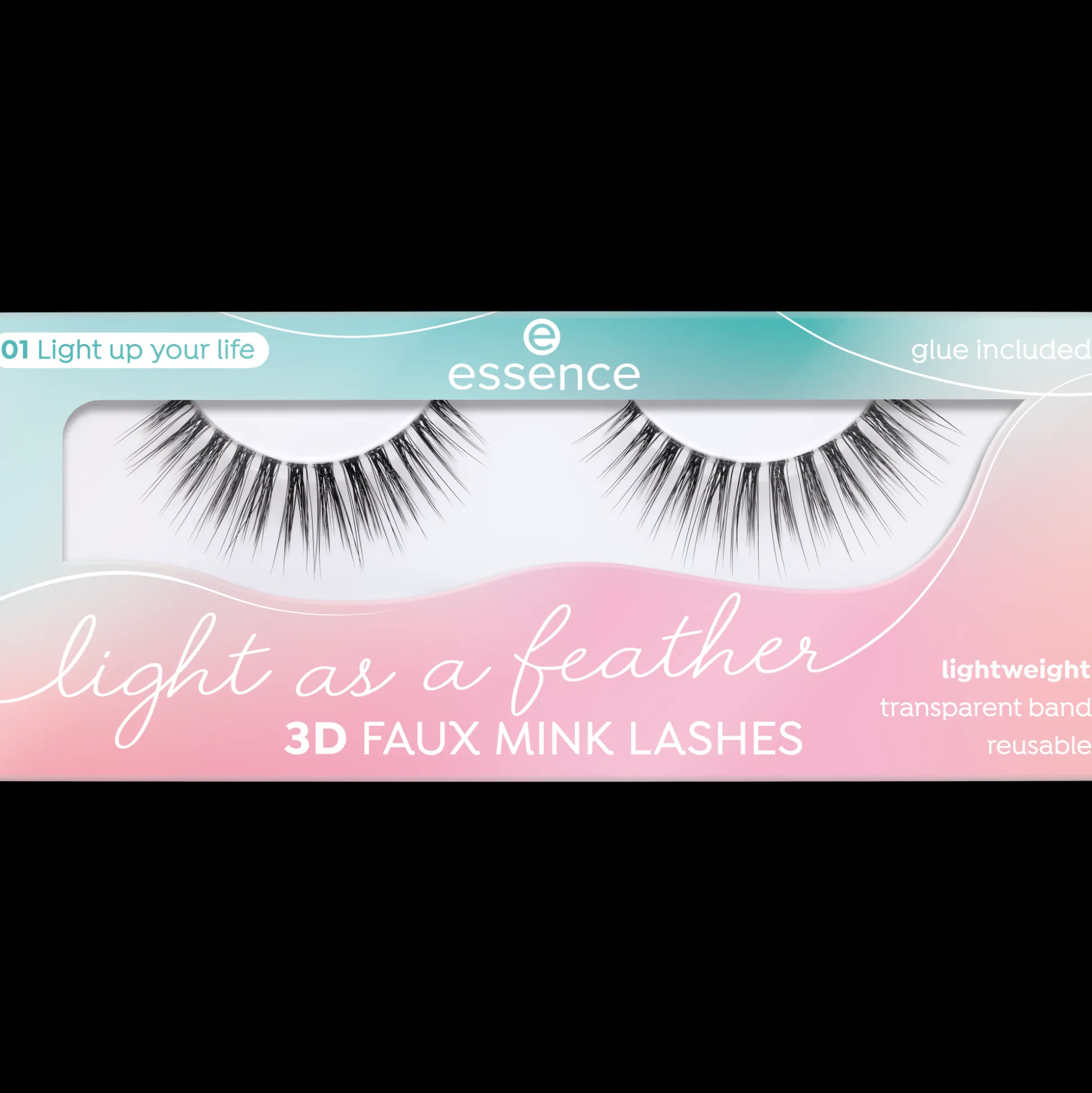 essence LIGHT AS A FEATHER Ciglia finte effetto visone 3D 01 - Light up your life Flash Sale