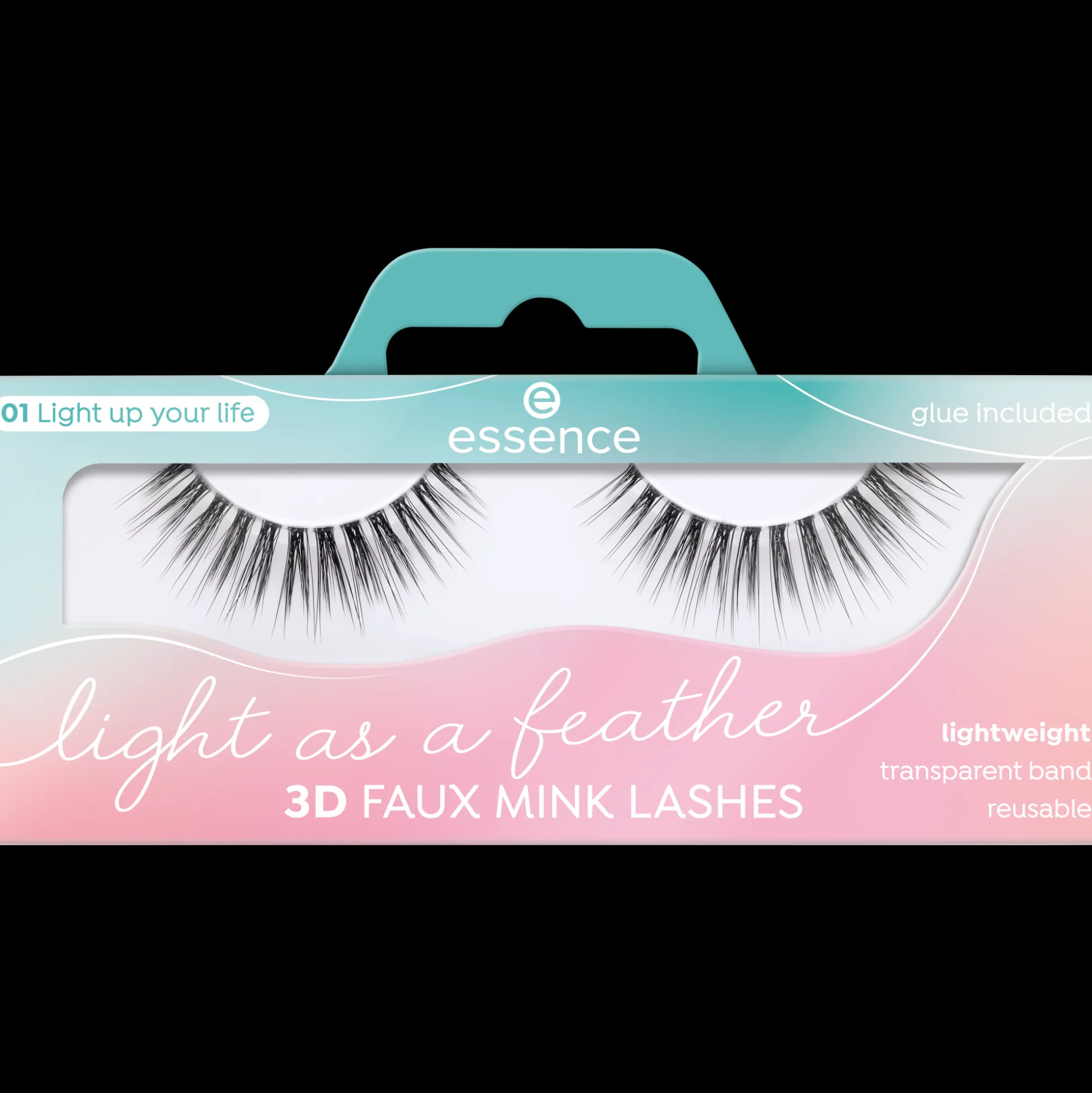 essence LIGHT AS A FEATHER Ciglia finte effetto visone 3D 01 - Light up your life Flash Sale