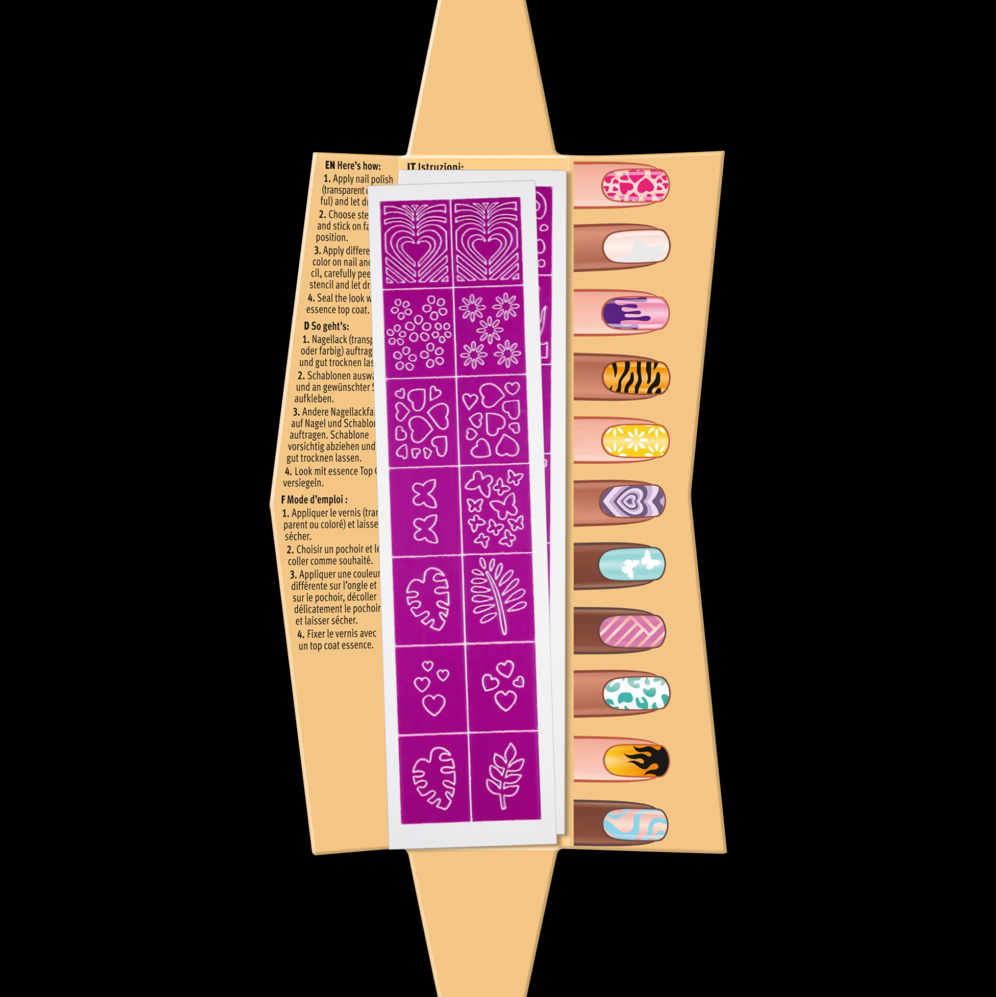 essence nail art STENCILS Outlet