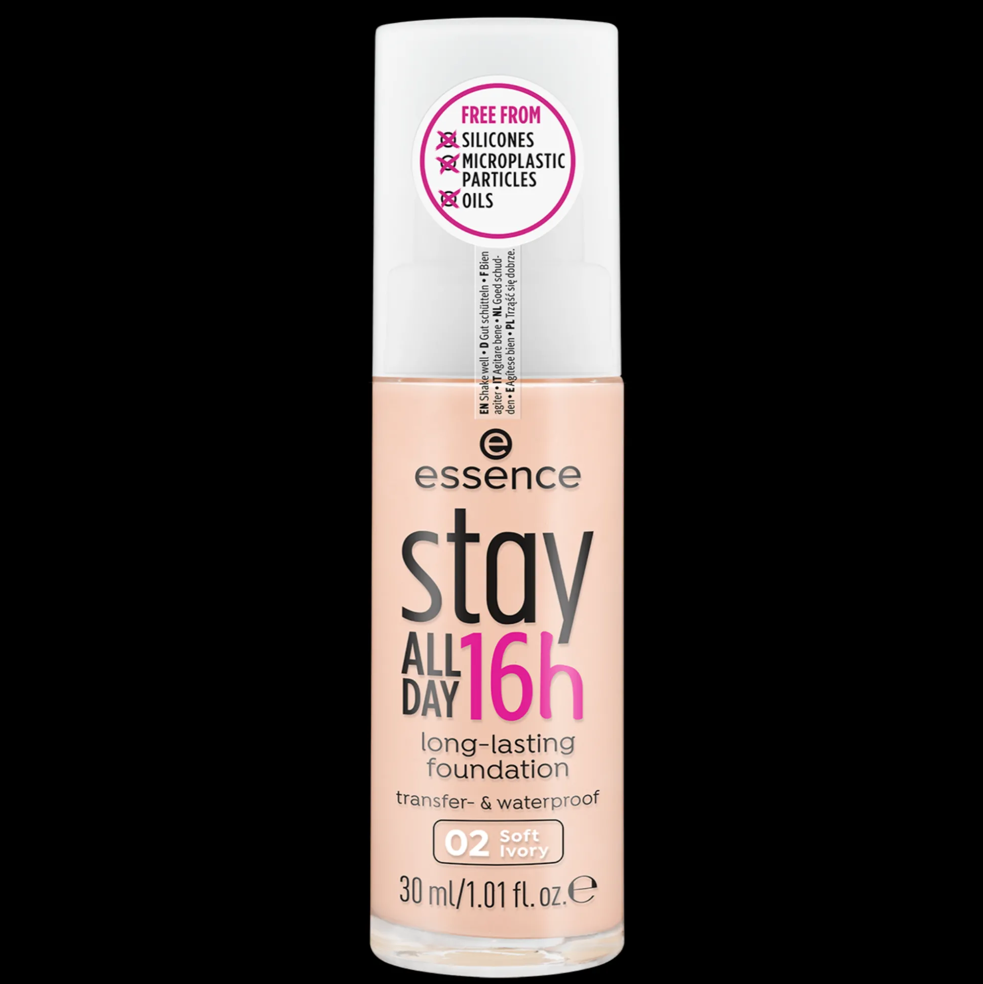 essence stay ALL DAY 16h long-lasting fondotinta viso 02 - Soft Ivory Sale