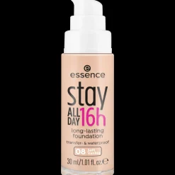 essence stay ALL DAY 16h long-lasting fondotinta viso 08 - Soft Vanilla Flash Sale