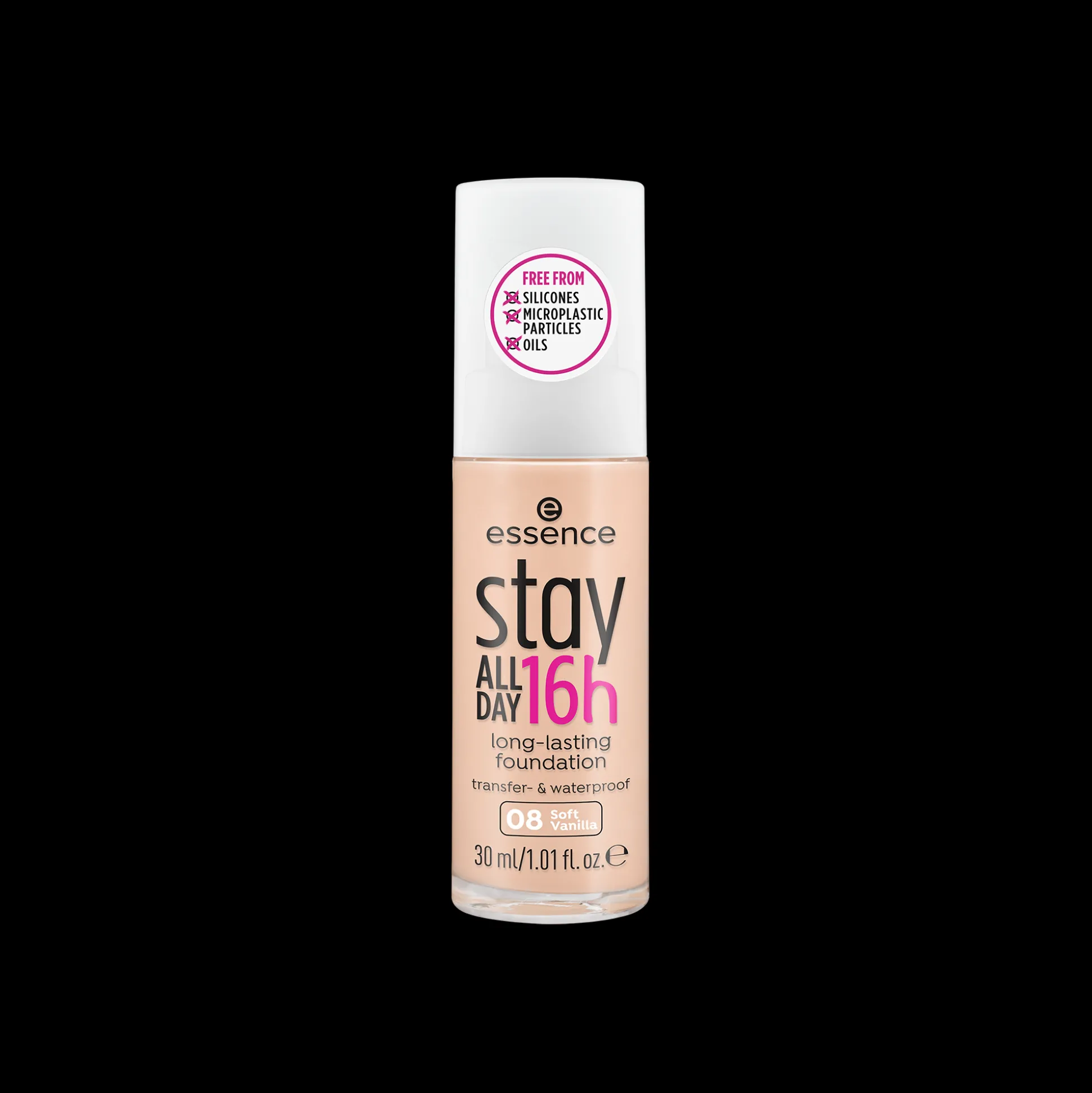 essence stay ALL DAY 16h long-lasting fondotinta viso 08 - Soft Vanilla Flash Sale